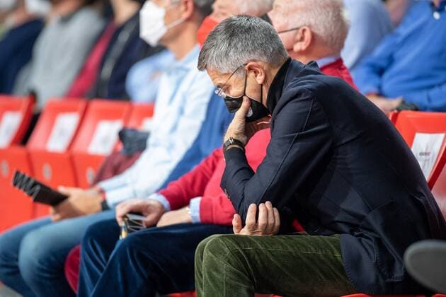 Vereinspraesident Herbert Hainer (FC Bayern München), FC Bayern Basketball vs. Panathinaikos Athen, Euroleague, 18.11.2021 Muenchen Bayern Deutschland