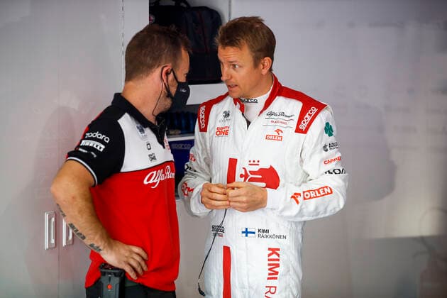 RAIKKONEN Kimi (fin), Alfa Romeo Racing ORLEN C41, portrait during the Formula 1 Ooredoo Qatar Grand Prix 2021, 20th round of the 2021 FIA Formula One World Championship, WM, Weltmeisterschaft from November 19 to 21, 2021 on the Losail International Circuit, in Lusail, Qatar - F1 - QATAR GRAND PRIX 2021 DPPI Panoramic  5