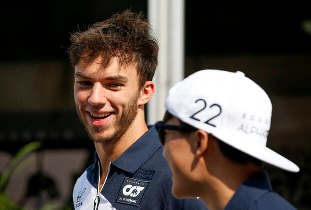 10 Pierre Gasly (FRA, Scuderia AlphaTauri Honda), 22 Yuki Tsunoda (JPN, Scuderia AlphaTauri Honda), F1 Grand Prix of Qatar at Losail International Circuit on November 19, 2021 in Doha, Qatar. (Photo by HOCH ZWEI) Doha Qatar
