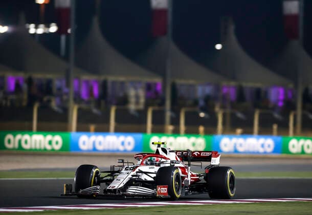 99 Antonio Giovinazzi (ITA, Alfa Romeo Racing ORLEN), F1 Grand Prix of Qatar at Losail International Circuit on November 19, 2021 in Doha, Qatar. (Photo by HOCH ZWEI) Doha Qatar