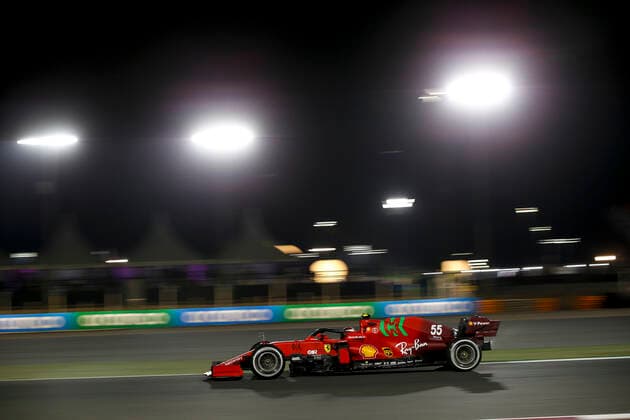 55 Carlos Sainz (ESP, Scuderia Ferrari Mission Winnow), F1 Grand Prix of Qatar at Losail International Circuit on November 19, 2021 in Doha, Qatar. (Photo by HOCH ZWEI) Doha Qatar