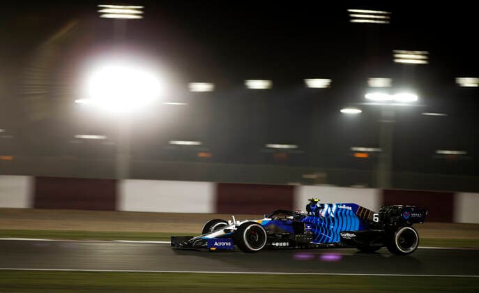 6 Nicholas Latifi (CAN, Williams Racing), F1 Grand Prix of Qatar at Losail International Circuit on November 19, 2021 in Doha, Qatar. (Photo by HOCH ZWEI) Doha Qatar