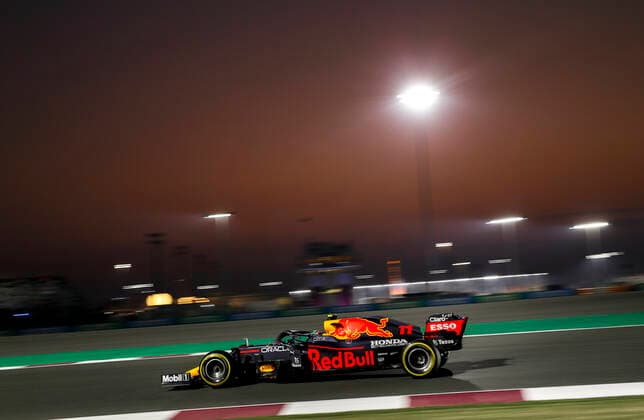 11 Sergio Perez (MEX, Red Bull Racing), F1 Grand Prix of Qatar at Losail International Circuit on November 19, 2021 in Doha, Qatar. (Photo by HOCH ZWEI) Doha Qatar