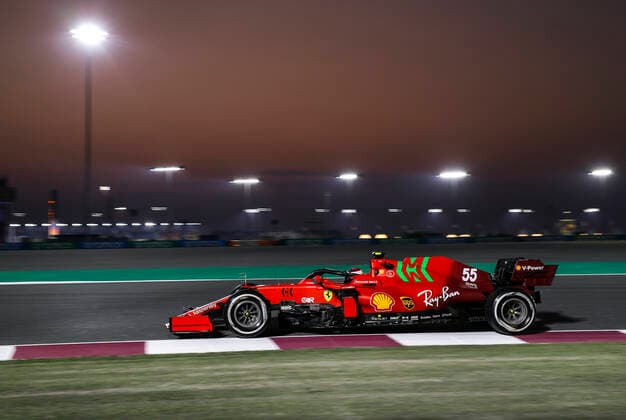 55 Carlos Sainz (ESP, Scuderia Ferrari Mission Winnow), F1 Grand Prix of Qatar at Losail International Circuit on November 19, 2021 in Doha, Qatar. (Photo by HOCH ZWEI) Doha Qatar