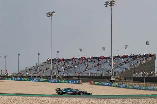 18 Lance Stroll (CAN, Aston Martin Cognizant F1 Team), F1 Grand Prix of Qatar at Losail International Circuit on November 19, 2021 in Doha, Qatar. (Photo by HOCH ZWEI) Doha Qatar