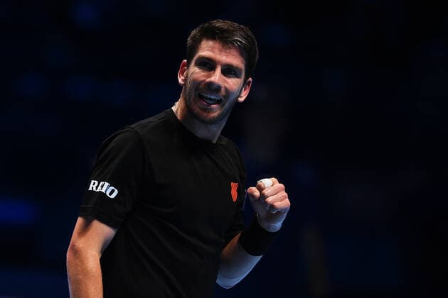 Photo Marco Alpozzi LaPresse November 19, 2021 Turin (Italy) Tennis Nitto ATP, Tennis Herren Finals - men s singles - Round Robin Novak Djokovic Vs Cameron Norrie In the pic: Cameron Norrie (UK)  Copyright: xMarcoxAlpozzi LaPressex