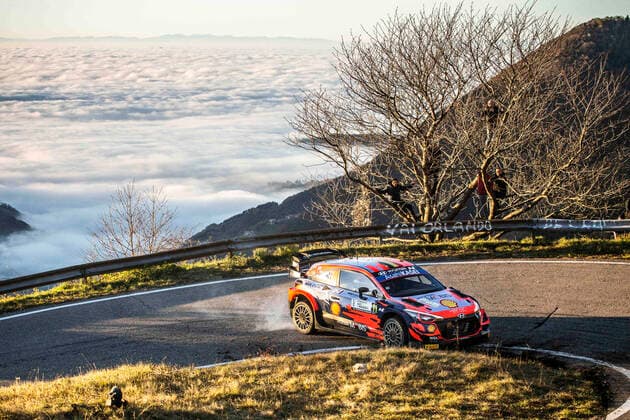 Bilder des Jahres 2021, Sport 11 November Sport Themen der Woche KW46 11 Neuville Thierry (bel), Wydaeghe Martijn (bel), Hyundai Shell Mobis World Rally Team, Hyundai i20 CoupÃ WRC, Motorsport Rallye, WM action during the ACI Rally Monza, 12th round of the 2021 FIA WRC, FIA World Rally Championship, from November 18 to 21, 2021 in Monza, Italy - AUTO - WRC - ACI RALLY MONZA 2021 DPPI Panoramic  RPPA_2021_12_MONZA317