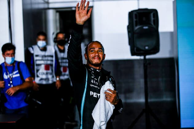 HAMILTON Lewis (gbr), Mercedes AMG F1 GP W12 E Performance, portrait during the Formula 1 Ooredoo Qatar Grand Prix 2021, 20th round of the 2021 FIA Formula One World Championship, WM, Weltmeisterschaft from November 19 to 21, 2021 on the Losail International Circuit, in Lusail, Qatar - F1 - QATAR GRAND PRIX 2021 DPPI Panoramic  _B3_0982