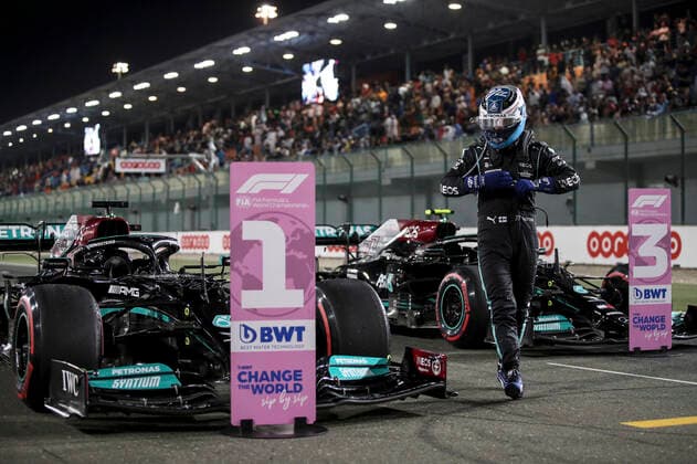 77 Valtteri Bottas (FIN, Mercedes-AMG Petronas F1 Team), F1 Grand Prix of Qatar at Losail International Circuit on November 20, 2021 in Doha, Qatar. (Photo by HOCH ZWEI) Doha Qatar