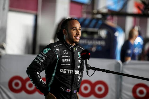 44 Lewis Hamilton (GBR, Mercedes-AMG Petronas F1 Team), F1 Grand Prix of Qatar at Losail International Circuit on November 20, 2021 in Doha, Qatar. (Photo by HOCH ZWEI) Doha Qatar