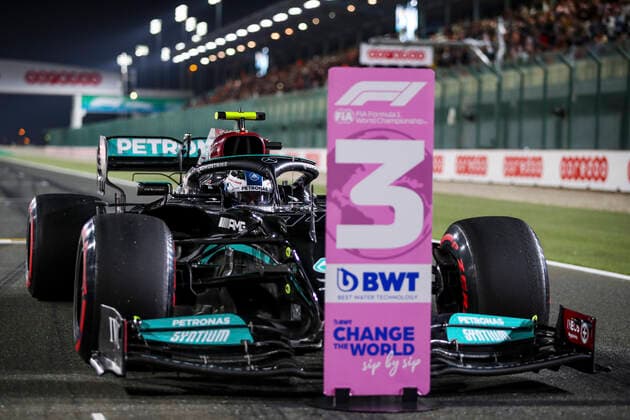 77 Valtteri Bottas (FIN, Mercedes-AMG Petronas F1 Team), F1 Grand Prix of Qatar at Losail International Circuit on November 20, 2021 in Doha, Qatar. (Photo by HOCH ZWEI) Doha Qatar