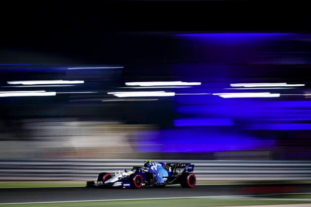 6 Nicholas Latifi (CAN, Williams Racing), F1 Grand Prix of Qatar at Losail International Circuit on November 20, 2021 in Doha, Qatar. (Photo by HOCH ZWEI) Doha Qatar