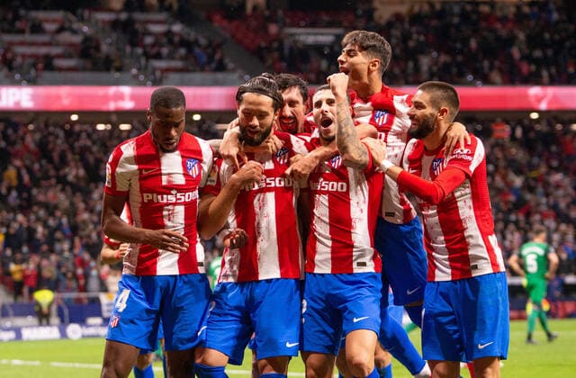 20th November 2021; Estadio Wanda Metropolitano, Madrid, Spain; Men s La Liga Santander, Club Atletico de Madrid versus CA Osasuna. Felipe celebrates as he scores for 1-0 for Atletico de Madrid  ActionPlus12341012 AgenciaLOF