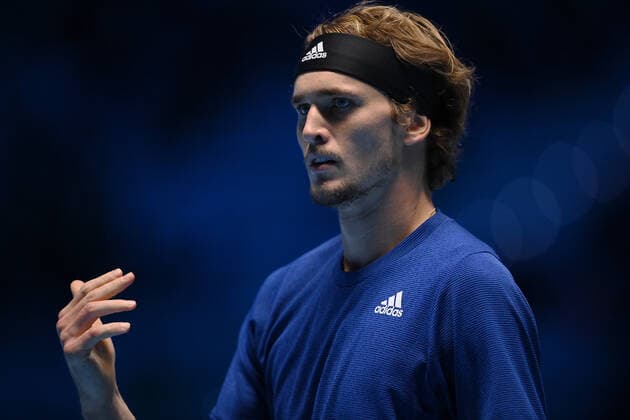 Photo Marco Alpozzi LaPresse November 20, 2021 Turin (Italy) Tennis Nitto ATP, Tennis Herren Finals - men s singles - Novak Djokovic Vs Alexander Zverev In the pic: Alexander Zverev (Germany)  Copyright: xMarcoxAlpozzi LaPressex