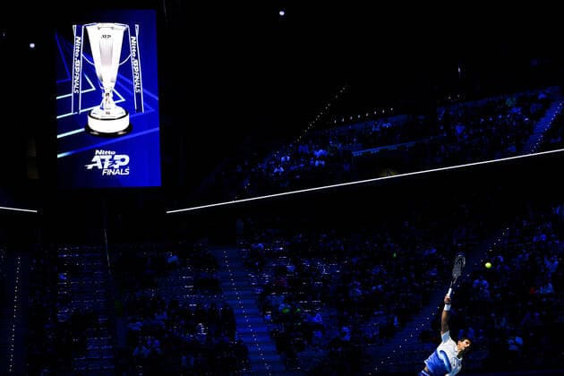Photo Marco Alpozzi LaPresse November 20, 2021 Turin (Italy) Tennis Nitto ATP, Tennis Herren Finals - men s singles - Novak Djokovic Vs Alexander Zverev In the pic: Novak Djokovic (Serbia)  Copyright: xMarcoxAlpozzi LaPressex