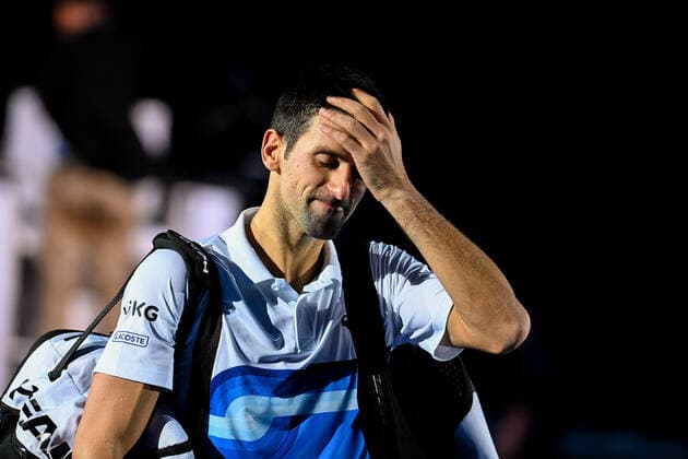 Photo Marco Alpozzi LaPresse November 20, 2021 Turin (Italy) Tennis Nitto ATP, Tennis Herren Finals - men s singles - Novak Djokovic Vs Alexander Zverev In the pic: Novak Djokovic (Serbia)  Copyright: xMarcoxAlpozzi LaPressex