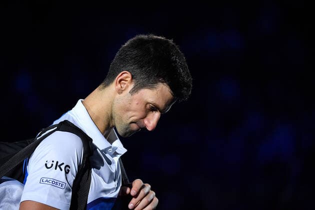 Alexander Zverev vs Novak Djokovic (Ser) TENNIS : Nitto ATP, Tennis Herren finals 2021 - 19 11 2021 AntoineCouvercelle Panoramic 