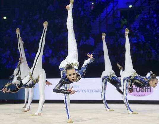 Sport Themen der Woche KW46 Team Minetit of Finland during the finals of the World Championships in aesthetic group gymnastics in Helsinki, Finland, on November 21, 2021. Helsinki Finland LKLAPV20211121141741E671  Copyright: xVesaxMoilanenx