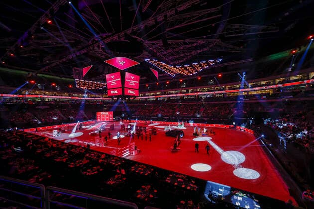PRAGUE - GC Playoffs Final 2021, PRAGUE - GC Playoffs Final 2021 Übersicht, Overview, Hallenübersicht Walk of Champions Global Champions League - Final GCL Super Cup - 3rd Team Competition - Final Int. jumping competition over two rounds (1.60 m) Prag, Praha, O2 Arena 21. November 2021 -
