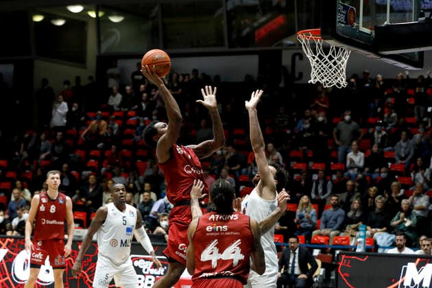 21.11.2021, easyCredit Basketball Bundesliga, BBL, Saison 2021 2022, Herren, Chemnitz Niners - MLP Academics Heidelberg Isiaha Mike, Niners Chemnitz Chemnitz Messe Chemnitz Sachsen Germany