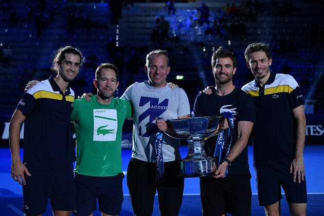 Nicolas Mahut and Pierre Hugues Herbert wins the Nitto ATP, Tennis Herren finals 2021 TENNIS : Nitto ATP finals 2021 - 21 11 2021 AntoineCouvercelle Panoramic 