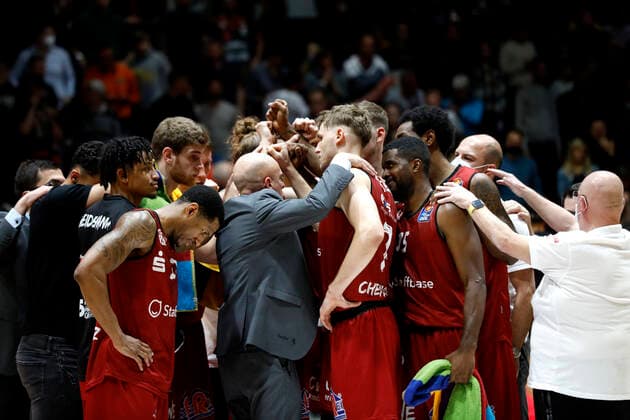 21.11.2021, easyCredit Basketball Bundesliga, BBL, Saison 2021 2022, Herren, Chemnitz Niners - MLP Academics Heidelberg Niners beim Jubel Chemnitz Messe Chemnitz Sachsen Germany