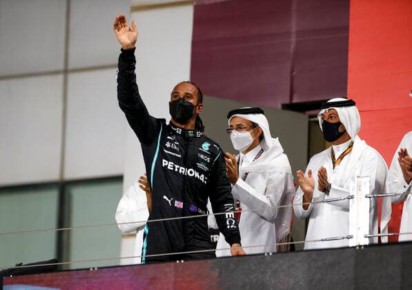 44 Lewis Hamilton (GBR, Mercedes-AMG Petronas F1 Team), F1 Grand Prix of Qatar at Losail International Circuit on November 21, 2021 in Doha, Qatar. (Photo by HOCH ZWEI) Doha Qatar