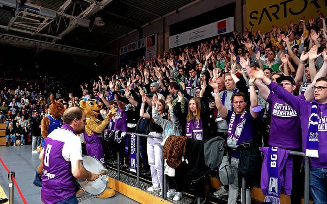 GSD zje123 easy Credit Basketball BBL Saison 2020 21 BG Göttingen - FC Bayern München Göttingens Fans