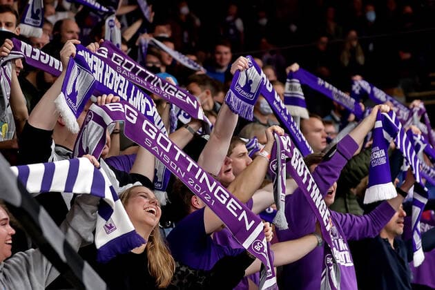 GSD zje123 easy Credit Basketball BBL Saison 2020 21 BG Göttingen - FC Bayern München Göttingens Fans