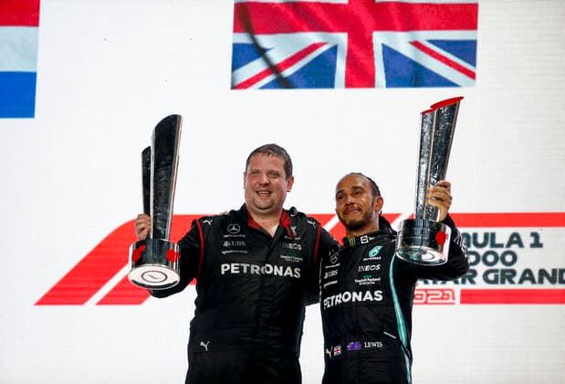 44 Lewis Hamilton (GBR, Mercedes-AMG Petronas F1 Team), F1 Grand Prix of Qatar at Losail International Circuit on November 21, 2021 in Doha, Qatar. (Photo by HOCH ZWEI) Doha Qatar