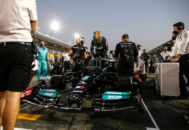 44 Lewis Hamilton (GBR, Mercedes-AMG Petronas F1 Team), F1 Grand Prix of Qatar at Losail International Circuit on November 21, 2021 in Doha, Qatar. (Photo by HOCH ZWEI) Doha Qatar