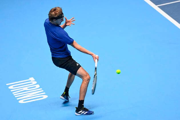 Photo Marco Alpozzi LaPresse November 21, 2021 Turin (Italy) Tennis Nitto ATP, Tennis Herren Finals - men s singles - finals Alexander Zverev Vs Daniil Medvedev In the pic:Alexander Zverev (Germany)  Copyright: xMarcoxAlpozzi LaPressex