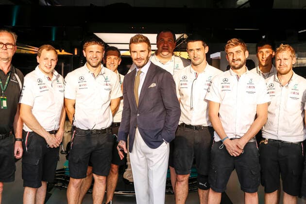 David Beckham (GBR) with the Mercedes-AMG Petronas F1 Team, F1 Grand Prix of Qatar at Losail International Circuit on November 21, 2021 in Doha, Qatar. (Photo by HOCH ZWEI) Doha Qatar