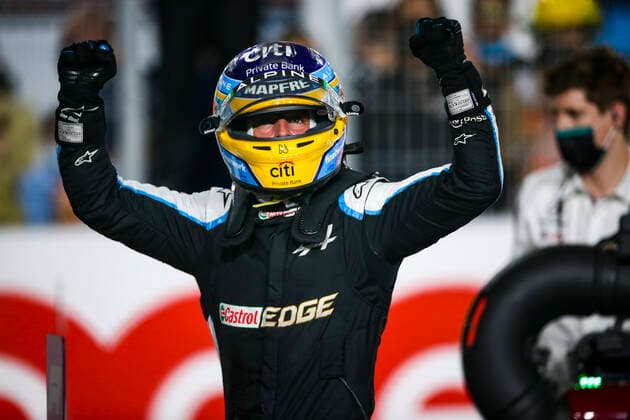 14 Fernando Alonso (ESP, Alpine F1 Team), F1 Grand Prix of Qatar at Losail International Circuit on November 21, 2021 in Doha, Qatar. (Photo by HOCH ZWEI) Doha Qatar