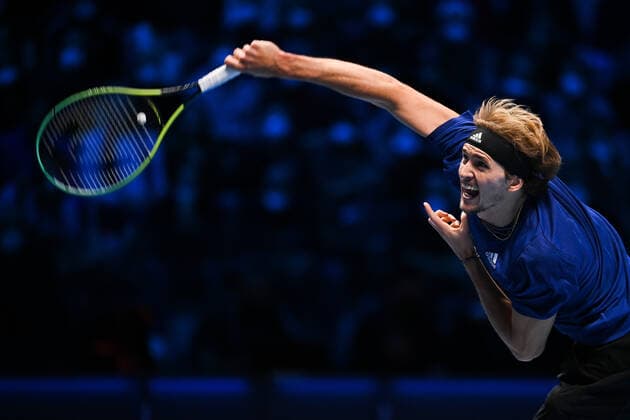 Photo Marco Alpozzi LaPresse November 21, 2021 Turin (Italy) Tennis Nitto ATP, Tennis Herren Finals - men s singles - finals Alexander Zverev Vs Daniil Medvedev In the pic: Alexander Zverev (Germany)  Copyright: xMarcoxAlpozzi LaPressex