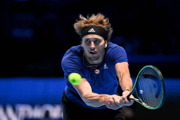Photo Marco Alpozzi LaPresse November 21, 2021 Turin (Italy) Tennis Nitto ATP, Tennis Herren Finals - men s singles - finals Alexander Zverev Vs Daniil Medvedev In the pic: Alexander Zverev (Germany)  Copyright: xMarcoxAlpozzi LaPressex
