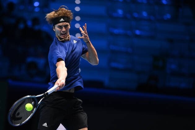 Photo Marco Alpozzi LaPresse November 21, 2021 Turin (Italy) Tennis Nitto ATP, Tennis Herren Finals - men s singles - finals Alexander Zverev Vs Daniil Medvedev In the pic: Alexander Zverev (Germany)  Copyright: xMarcoxAlpozzi LaPressex