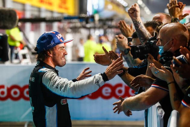 14 Fernando Alonso (ESP, Alpine F1 Team), F1 Grand Prix of Qatar at Losail International Circuit on November 21, 2021 in Doha, Qatar. (Photo by HOCH ZWEI) Doha Qatar