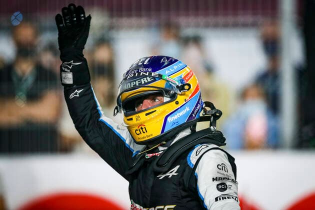 14 Fernando Alonso (ESP, Alpine F1 Team), F1 Grand Prix of Qatar at Losail International Circuit on November 21, 2021 in Doha, Qatar. (Photo by HOCH ZWEI) Doha Qatar