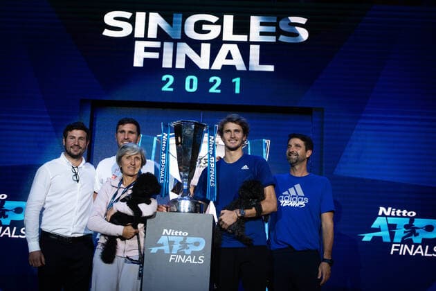 Photo Marco Alpozzi LaPresse November 21, 2021 Turin (Italy) Tennis Nitto ATP, Tennis Herren Finals - men s singles - finals Alexander Zverev Vs Daniil Medvedev In the pic: Alexander Zverev (Germany)  Copyright: xMarcoxAlpozzi LaPressex