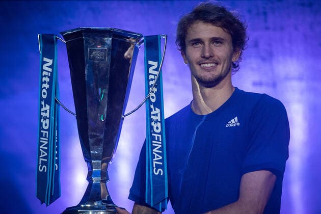 Photo Marco Alpozzi LaPresse November 21, 2021 Turin (Italy) Tennis Nitto ATP, Tennis Herren Finals - men s singles - finals Alexander Zverev Vs Daniil Medvedev In the pic: Alexander Zverev (Germany)  Copyright: xMarcoxAlpozzi LaPressex