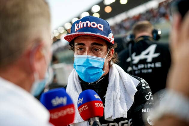 14 Fernando Alonso (ESP, Alpine F1 Team), F1 Grand Prix of Qatar at Losail International Circuit on November 21, 2021 in Doha, Qatar. (Photo by HOCH ZWEI) Doha Qatar