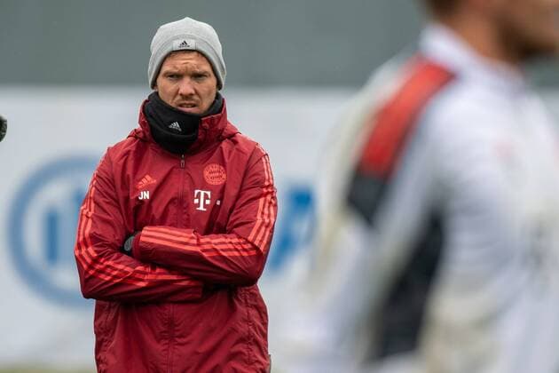 Head coach Julian Nagelsmann (FC Bayern Muenchen), FC Bayern Muenchen Training, Saison 2021 2022 an der Saebener Strasse. 22.11.2021 Muenchen Bayern Deutschland