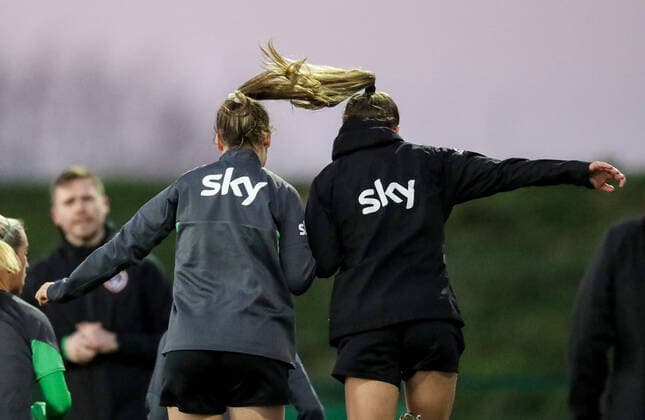 Sport Themen der Woche KW47 Sport Bilder des Tages Republic of Ireland WNT Squad Training, FAI HQ, Abbotstown, Dublin 22 11 2021 A view of training A view of training 22 11 2021  Copyright: x INPHO EvanxTreacyx AL6I5581