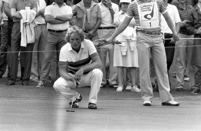 28.07.82 Golf German Open Deutschland, Stuttgart, 28.07.1982, Golf, Lufthansa German Open Golfclub Solitude: Bernhard Langer. *** 28 07 82 Golf German Open Germany, Stuttgart, 28 07 1982, Golf, Lufthansa German Open Golfclub Solitude Bernhard Langer