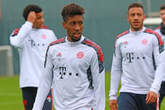 11 Kingsley Coman, 24 Corentin Tolisso, 40 Malik Tillman Fussball Champions League FC Bayern Muenchen -Abschlusstraining vor dem Rueckspiel gegen Dynamo Kiew 22.11.2021 Trainingsgelaende, Saebenerstr. FOTO: Mladen Lackovic LakoPress