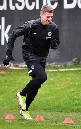 24.11.2021, xjhx, Fussball UEFA Europa League, Eintracht Frankfurt - Training und Pressekonferenz emspor, v.l. Kristijan Jakic (Eintracht Frankfurt) (DFL DFB REGULATIONS PROHIBIT ANY USE OF PHOTOGRAPHS as IMAGE SEQUENCES and or QUASI-VIDEO) Frankfurt am Main