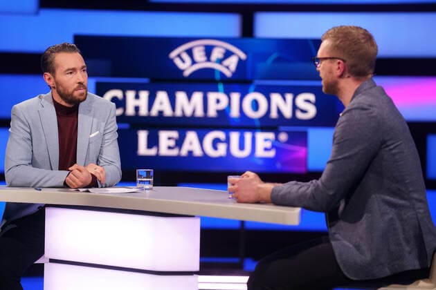 SVEN VOSS, PER MERTESACKER SPORTSTUDIO UEFA CHAMPIONS LEAGUE ZDF MAINZ
