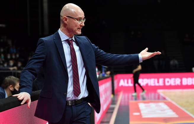 25.11.2021 - Basketball - Länderspiel - Qualifikation Weltmeisterschaft- World Cup European Qualifiers - Deutschland ( Germany ) vs Estland ( Estonia ) - - Jukka Toijala ( Trainer Headcoach Estland )