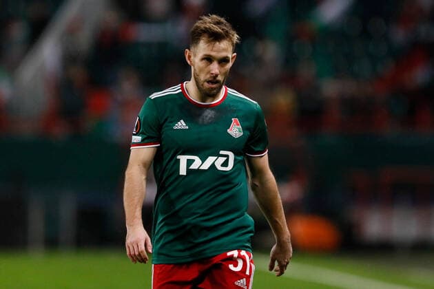 FC Lokomotiv Moscow v SS Lazio: Group E - UEFA Europa League Maciej Rybus of Lokomotiv Moscow looks on during the UEFA Europa League Group E football match between FC Lokomotiv Moscow and SS Lazio on November 25, 2021 at RZD Arena in Moscow, Russia. Moscow Russia  Copyright: xMikexKireevx originalFilename:kireev-fclokomo211125_npe8H.jpg